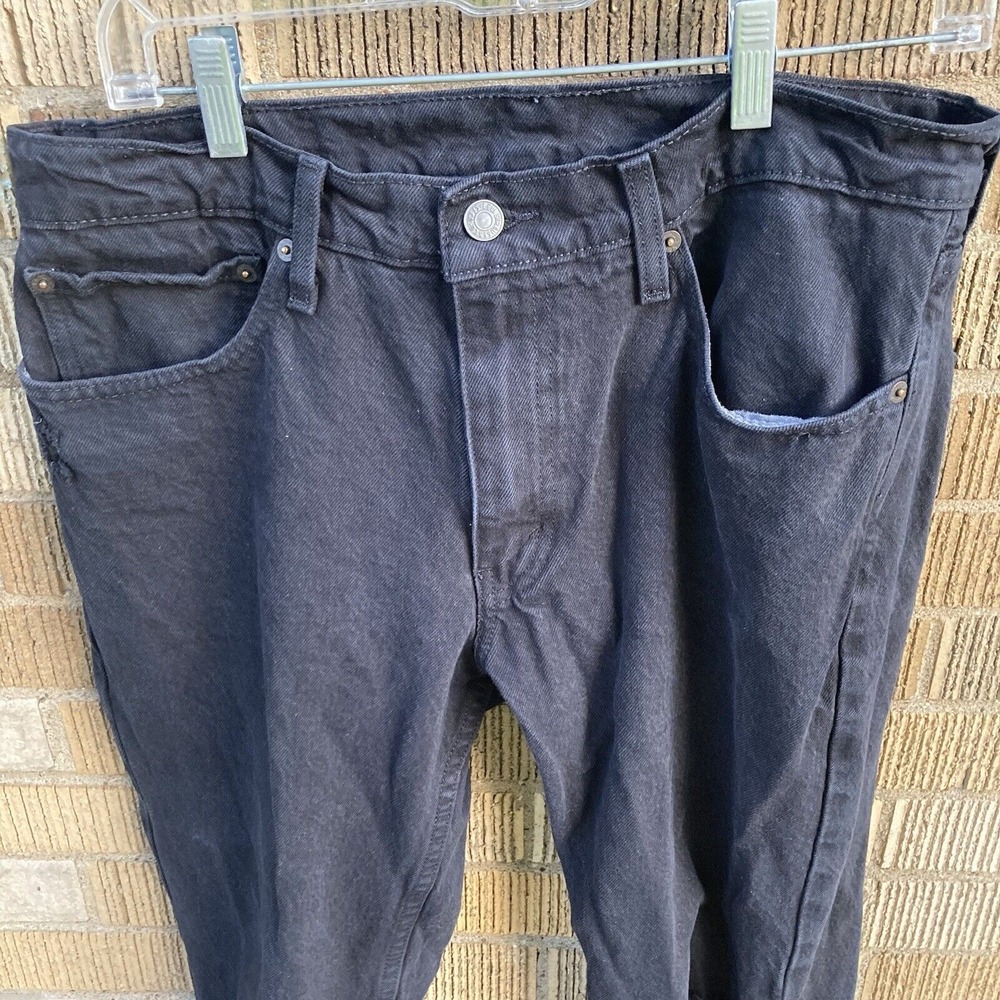 Levi's 511‎ Men's 34x30 Black Denim Slim DISTRESSED Cotton/Elastane Jeans